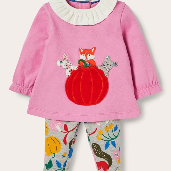 NWOT Mini Boden Pumpkin Forest Friends Play Set
